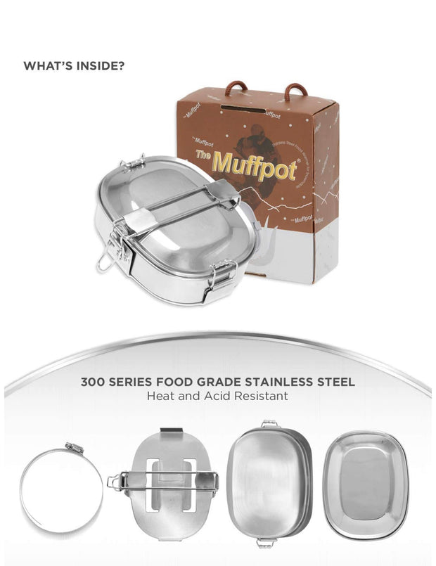 The Original Muffpot® - Food Warmer for Snowmobile, ATV, UTV, & Motorcycles